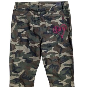 EV1 Preston Skinny Fit Womens Size 10 Camo Jeans Skater Gorpcore Grunge Kidcore
